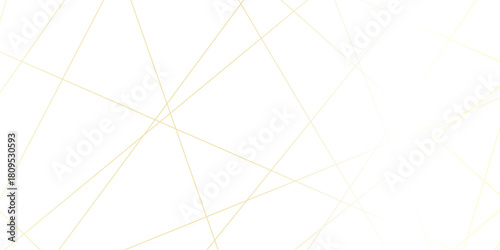Abstract gold lines on transparent background. random chaotic lines abstract geometric patterns of modern design. geometric design created using light colorful digital net web line technology.