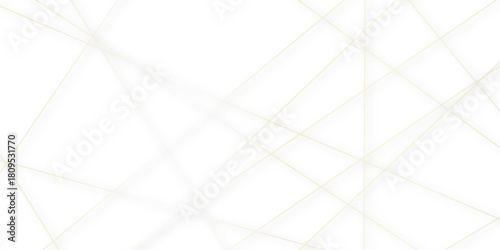 Abstract gold lines on transparent background. random chaotic lines abstract geometric patterns of modern design. geometric design created using light colorful digital net web line technology.