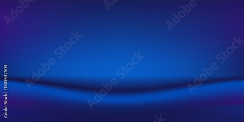 Blue and Black gradient background. Dark blue studio room background. Modern Clean design for displaying product. Space for selling products on the website. Vector Eps 10