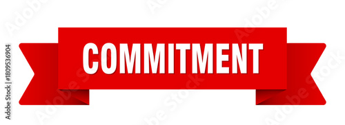 commitment ribbon isolated on transparent background. commitment ribbon