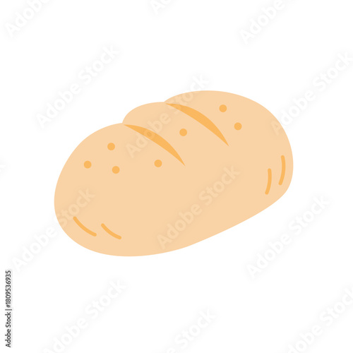 Light beige crusty loaf, perfect for food blogs, bakery advertisements, or culinary social media posts. Ideal for promoting artisanal bread