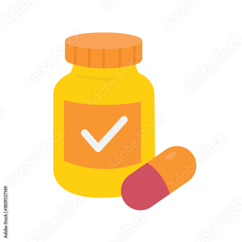 Vitamin illustration. ideal for healthcare concepts, pharmaceutical presentations, medical articles, and wellness designs