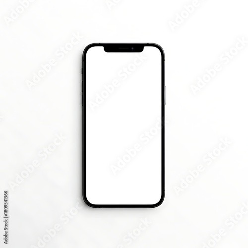 blank screen mobile phone mockup for product app website branding