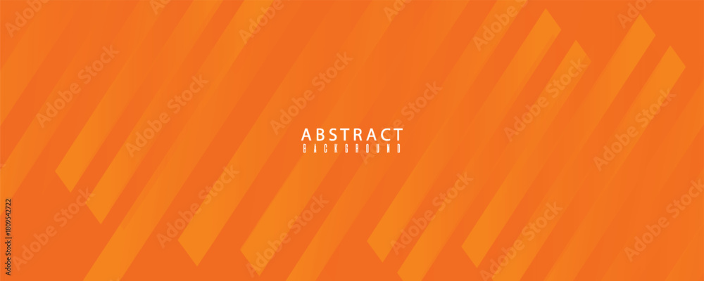 Fototapeta premium Abstract orange background with diagonal lines. Dynamic shapes composition. simple design