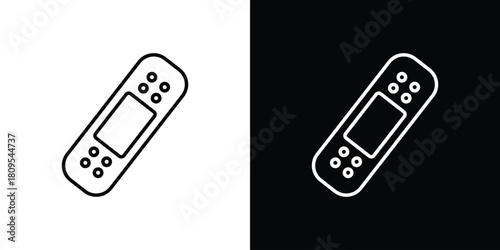 Band aid icon eps. thin, line, outline and stroke style set