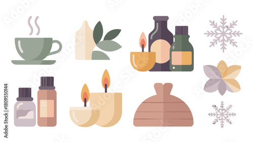 An image of spa elements that promote tranquility and peace.