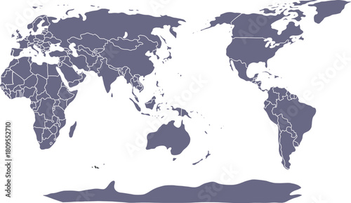 high quality world map vector illusration. 