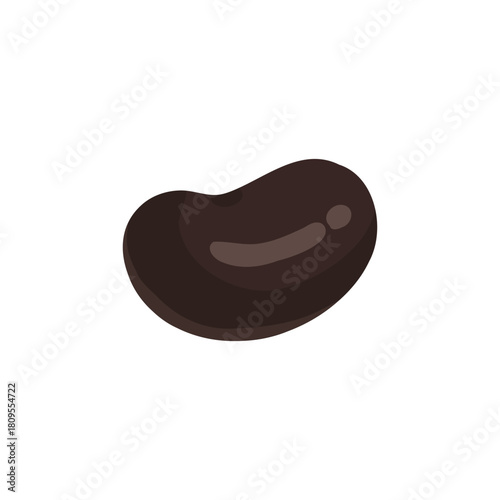 一粒の黒豆のイラスト