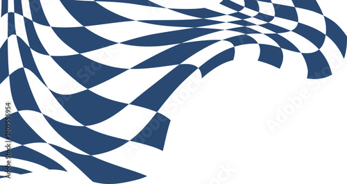 Checkered Flag Corner Decoration 