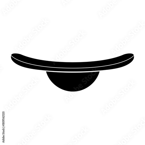 Sporting visor hat outline icon isolated on white background, Vector, illustration