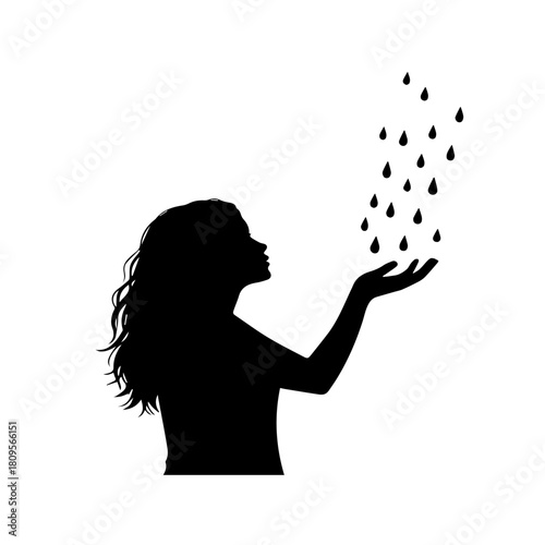 Raindrops Falling on Hand