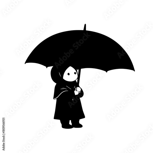 Umbrella Person Silhouette
