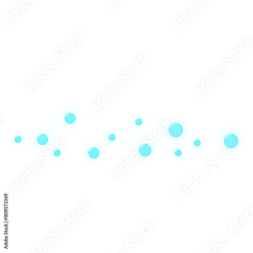 Illustration of Oxygen Bubbles in Water