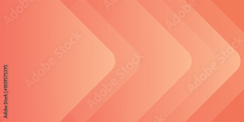 Abstract colorful orange papercut background. Simple shapes geometric pattern design. Trendy banner concept. Eps10 vector