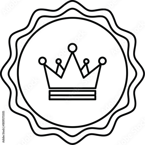 Royal Crown Award Badge Icon