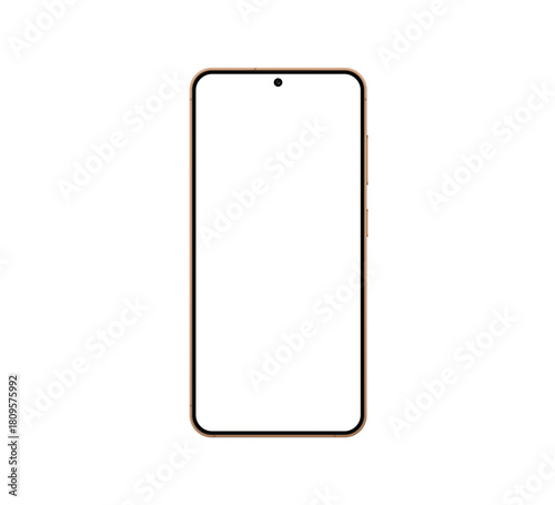 Canvas Print Samsung Galaxy S24 Onyx Black, front view.