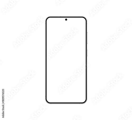 Fotografi Samsung Galaxy S24 Marble Gray, front view.