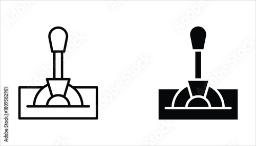 Lever icon set, of vector icons isolated on a white background.