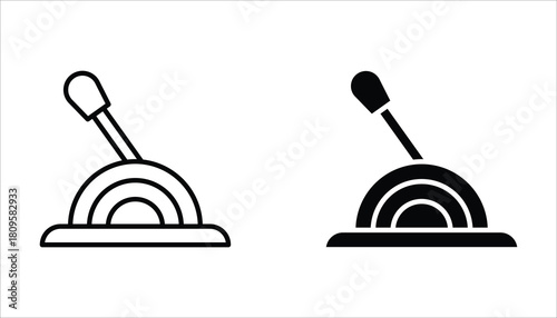 Lever icon set, of vector icons isolated on a white background.