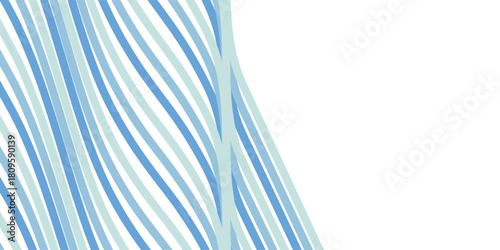 Background with a slanted, diagonal stripes, lines. Different shades of blue color.