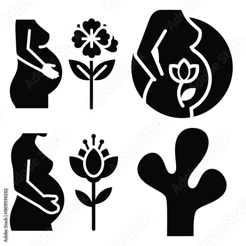 fertility icon vector icons– simple hospital and medical safety symbols