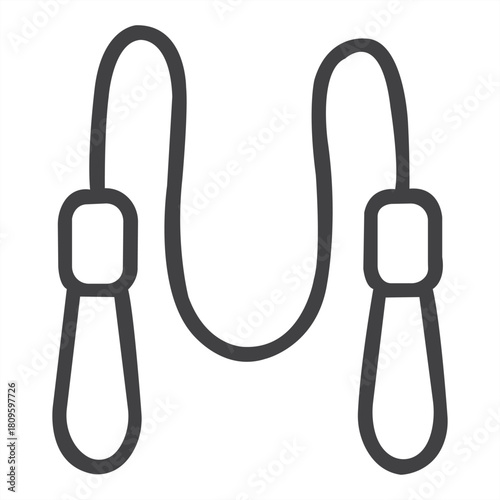 Unleash inner athlete with a sleek jump rope a symbol of fitness youthful energy in motion represented with minimalist