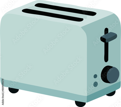 Retro style toaster, a delightful kitchen appliance that brings a touch of nostalgia to your breakfast routine, perfect for home cooking projects and designs