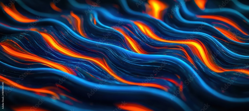 Obraz premium Abstract digital art piece that appears to be Spectacular image of blue