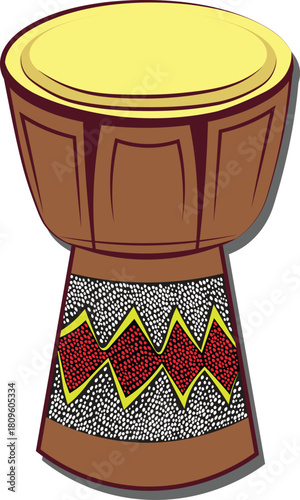 tifa_papua_drum_vector_indonesian_instrument