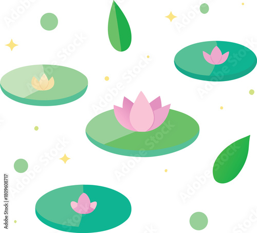 Magical night forest pattern with sparkling leaves