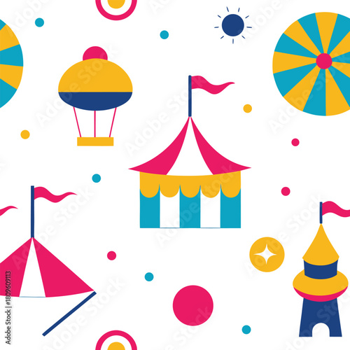 Maximalist celestial field pattern with sun halos