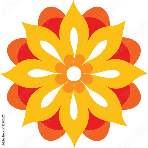 Maximalist jungle biome pattern filled with parrots