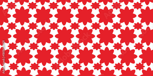 star red white checkered seamless background. Red white graphic resource checkered pattern eps10