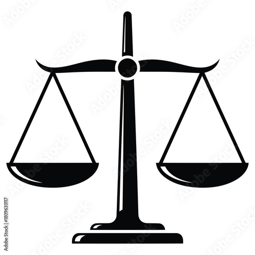 Elegant balance scales symbolize justice, fairness, and legal integrity for law firms, courts, and legal professionals seeking a powerful visual message