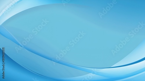 Abstract Carolina Blue background with smooth airy gradients, soft flowing curves, and gentle light reflections creating a calm, refreshing atmosphere