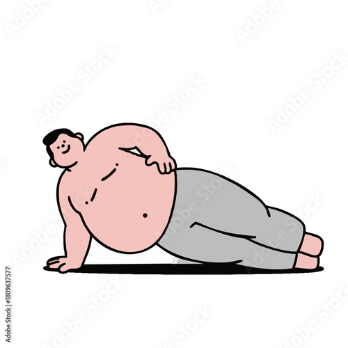 A man performing a side plank to strengthen core muscles and improve balance during fitness training.