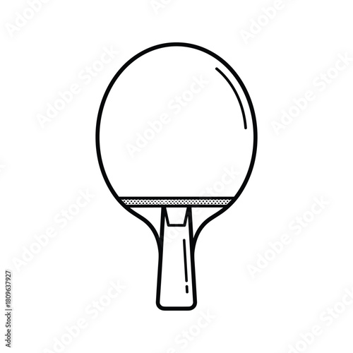 Illustration of a table tennis racket isolated on, a sporting equipment for ping pong games