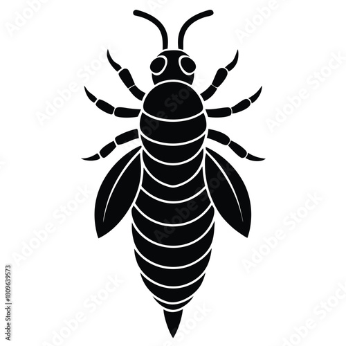 Stunning Silkworm Silhouette Vector Illustration for Creative Projects