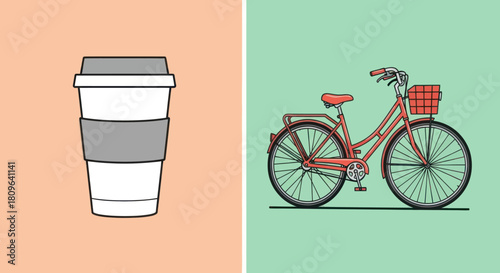 A simplistic illustration of a sailboat with white sails, a red flag, and reflecting waves