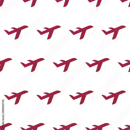Airplanes seamless pattern design