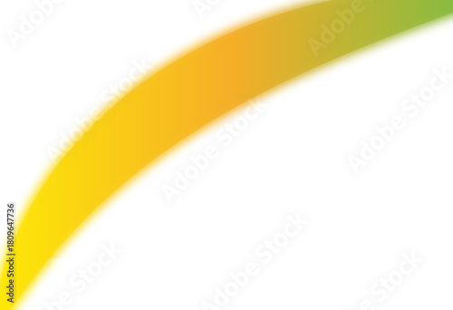 Yellow Abstract Curved Shape PNG | Modern Accent Stroke Design