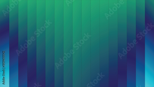 Abstract background with vertical stripes in shades of green and blue color