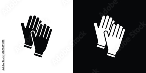 Glove icon design element for website and app ui design projects