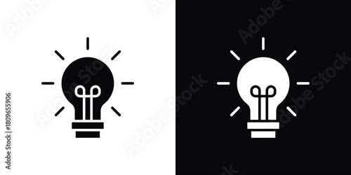 Idea icon design element for website and app ui design projects