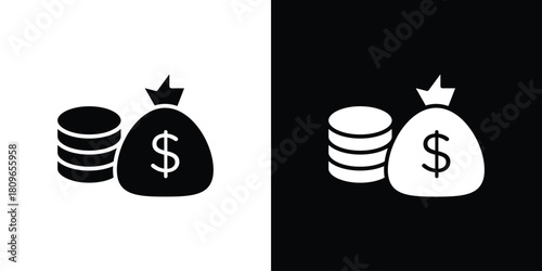 Income icon design element for website and app ui design projects