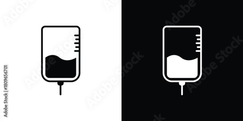 IV bag icon design element for website and app ui design projects