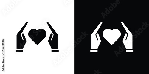 Life insurance icon design element for website and app ui design projects