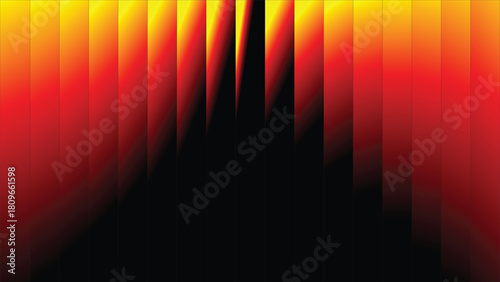 Abstract background with vertical lines in shades of red, yellow and black