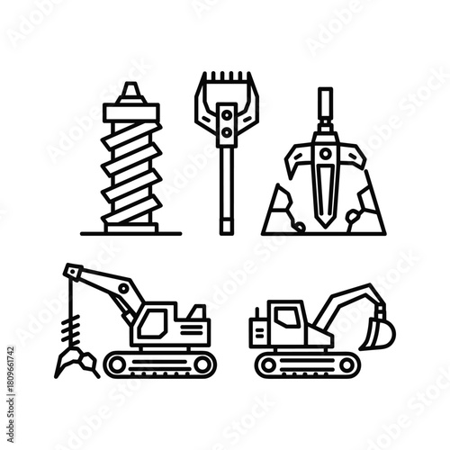 Black and white line art icon of a cooking pot filled with dumplings or pasta, isolated on