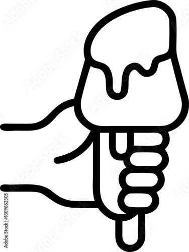 Funny cartoon man with a big smile, drawing a character face, graphic vector illustration